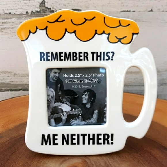 NWT ENESCO "OUR NAME IS MUD" CERAMIC FRAME - Picture 1 of 3